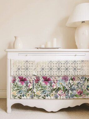 Prima Redesign Decoupage Decor Tissue Paper 19x30- Fuchsia